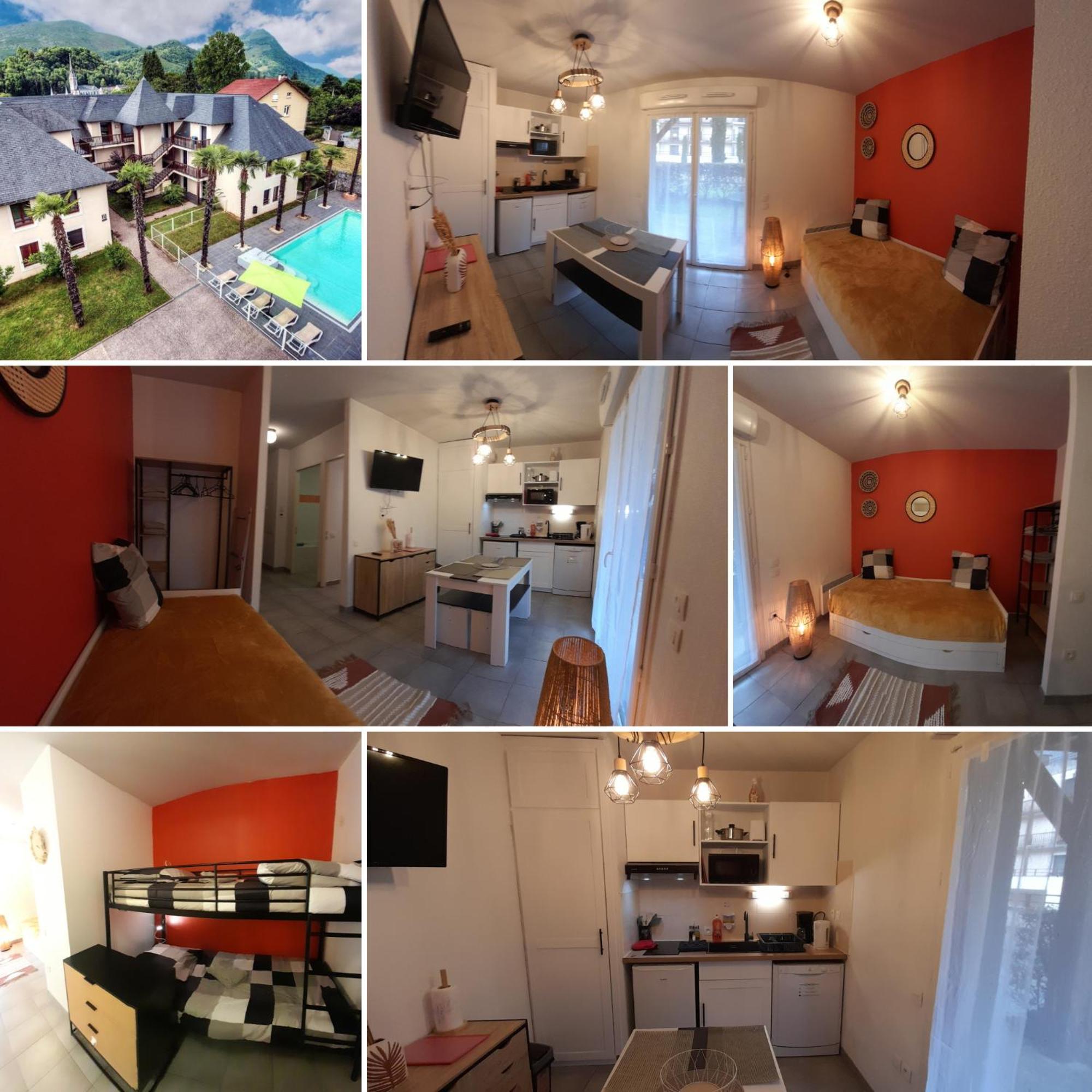 Appartement Du Chamois Roux, Dans Residence De Tourisme 3 Etoiles Lourdes Kültér fotó